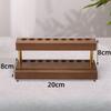 1PC Walnut Wood Multifunction Desk Organizer - Pen Holder, Phone Stand & Storage Solution for Office and School