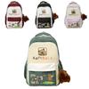 Capybara Unisex Nylon Backpack With Air Cushion Straps For Teens