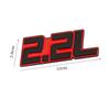 1Pc 2.0L 2.2L 2.4L 2.5L 2.8L Emblem Badge Decal for SUV Car Stickers