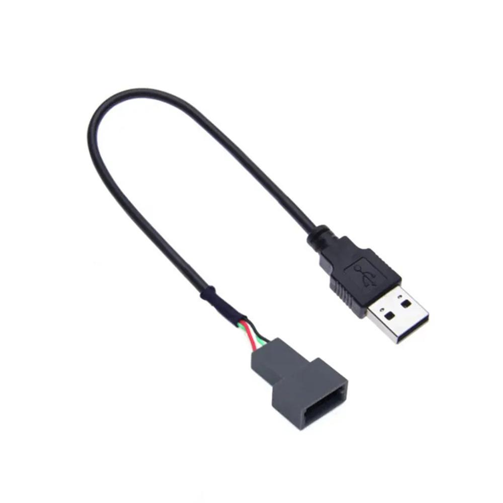 New Car 4 PIN Plug USB CD Radio Media Wire Cable Connector Adapter For Hyundai Kia