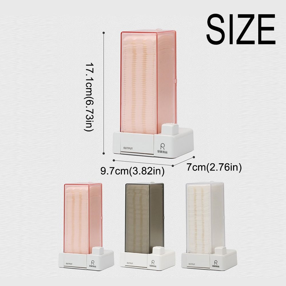Press Type Makeup Cotton Organizer Dustproof Automatic Cotton Dispenser  Makeup Removal