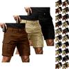 Men's Cargo Shorts 3-Pack with 6 Pockets, Button and Elastic Waist