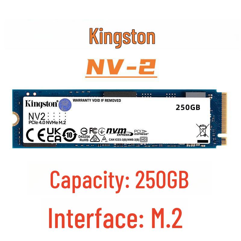 Kingston NV2 High Capacity SSD, 1TB/2TB, M.2 Interface for Computers