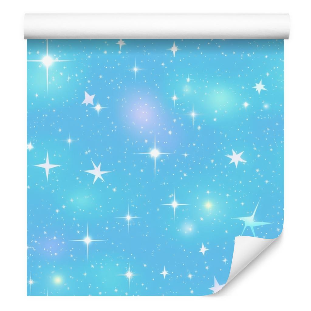 Watercolor Galaxy Wallpaper Turquoise and Azure for Living Room and Bedroom 50x1000