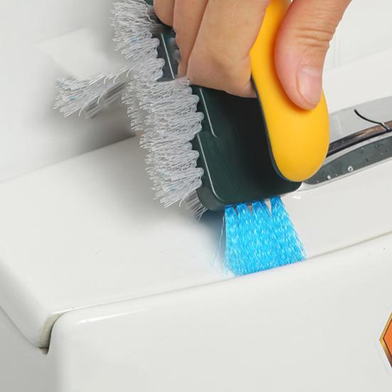 Cleaning Brush Multi-Functional Scrubbing Scraper Plastic Handle Ergonomic Grip Kitchen Toilet Cleaning Bottle Brush