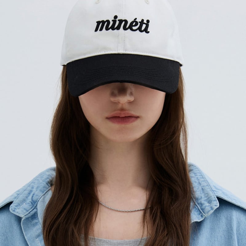 MINETI Two-Tone Lettering Ball Cap Y 10525 MT