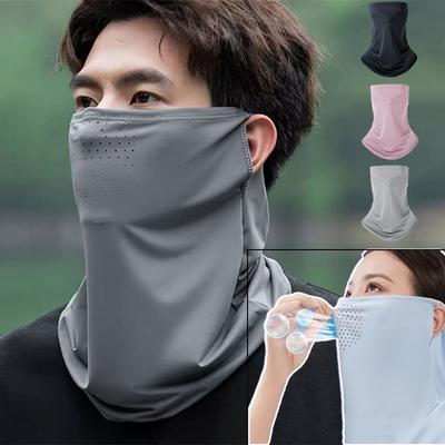 Unisex UV-Schutz Outdoor Halstuch Sport Sonnenschutz Lätzchen Eisseidenmaske Gesichtsbedeckung Halstuch Sonnenschutz Gesichtsschal