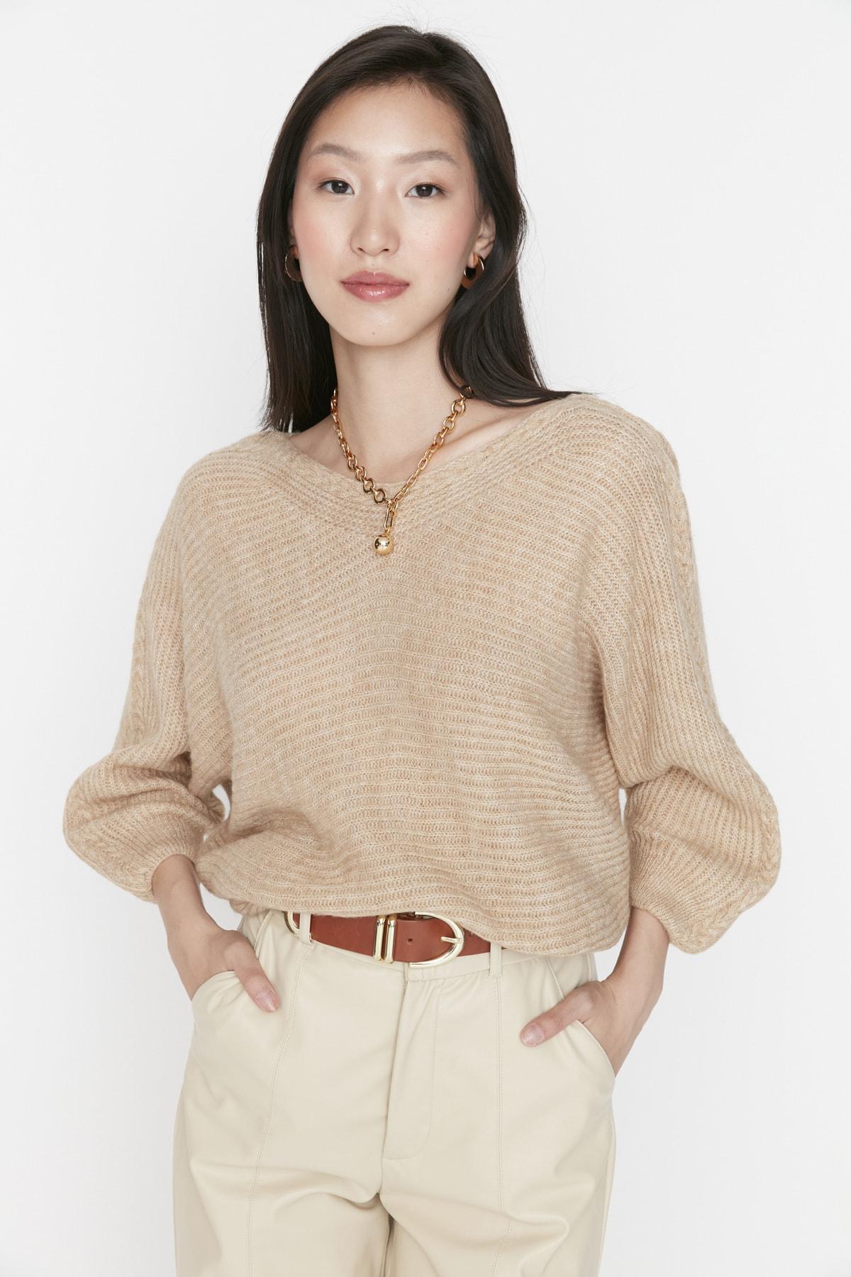 

Свитер - Коричневый - Оверсайз