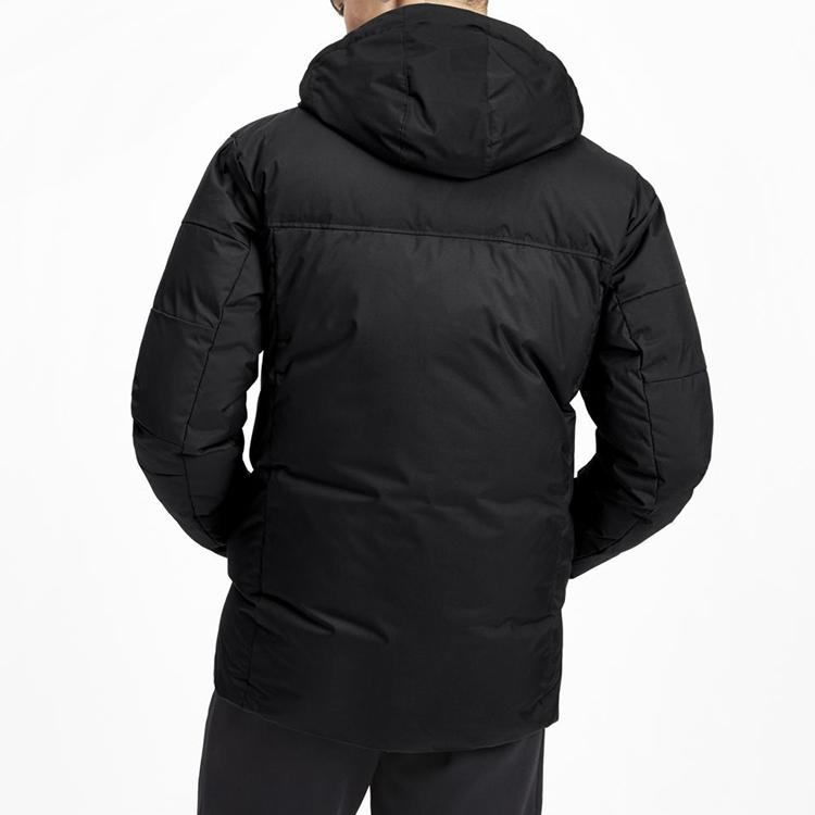Puma Protective Solid Color Warm Hooded Down Jacket Men Outerwear Black 580025-01
