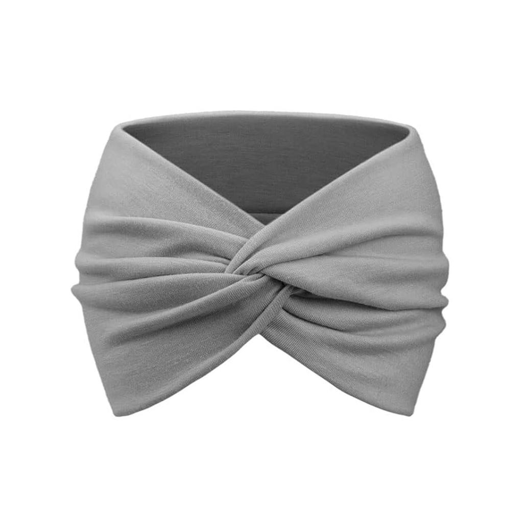 Women's Twisted Wide Headband, Elastic Cross Knotted Hairband for Sports Casual Wear