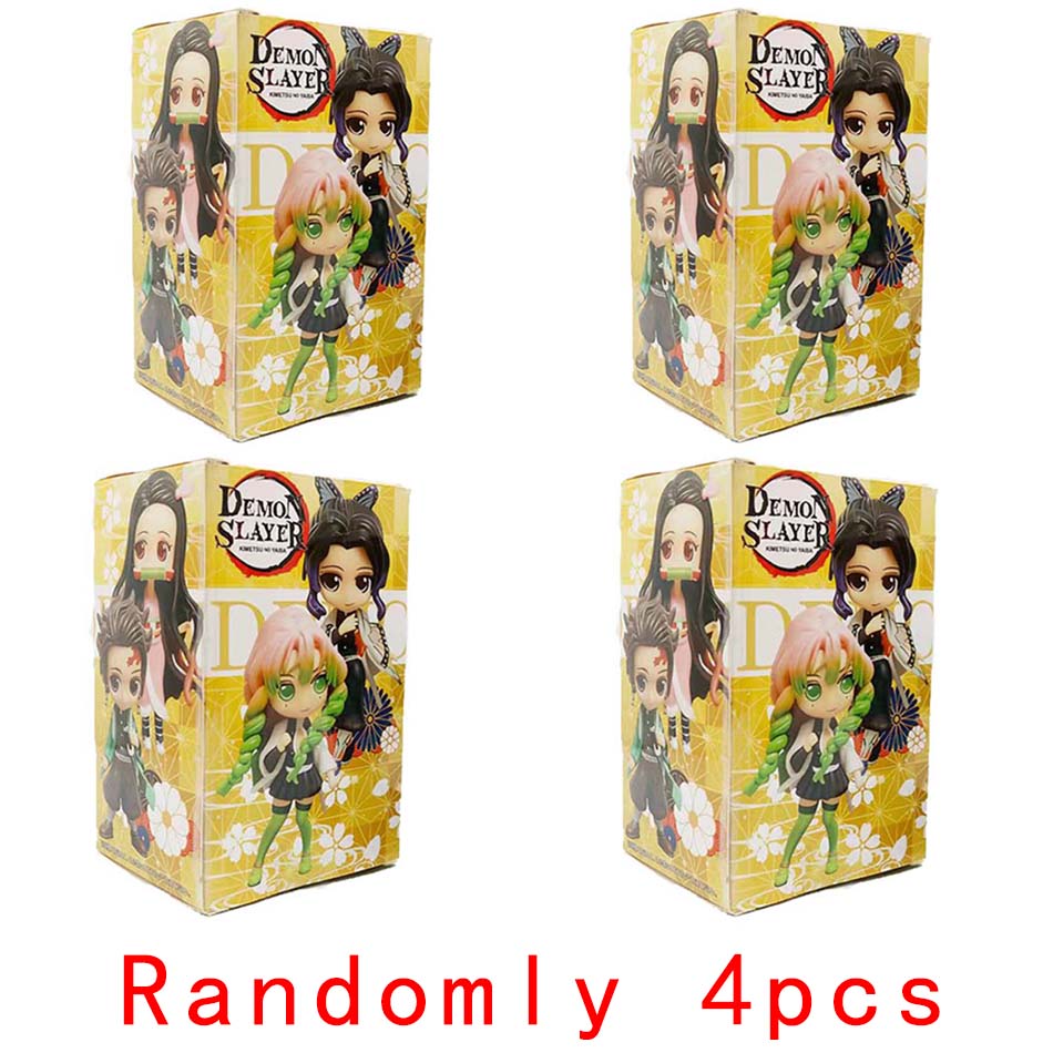 Hot Demon Slayer Tanjiro Kamado Nezuko anime cartoon figure blind box creative personalized statue model ornament surprise gift