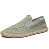 Mens Casual Vintage Loafers Flat Hemp Bottom Fishermen Shoes Driving Soft Shoes Holiday Beach Sailing Bohemian Autumn Size 38-44