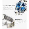 OLEVS Popular Women's Blue Waterproof Watch with Stainless Steel Band and Date Display, Analog Quartz Movement, Perfect As a Gift for Stylish Women, S