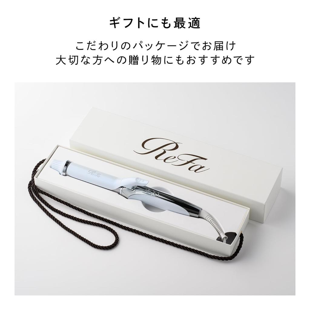 Store ReFa CURL IRON PRO 19mm Hair Styling Guidebook Included [Official Exclusive] (White) -