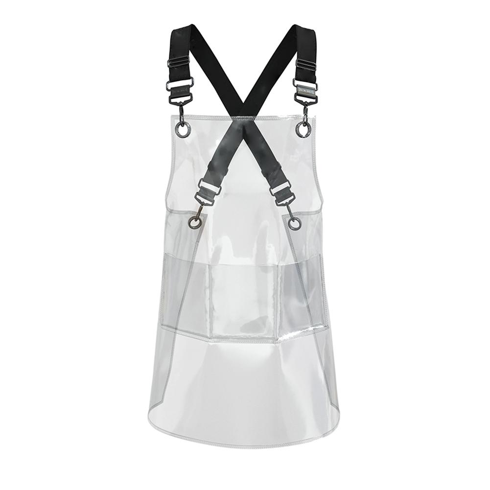 TPU Transparent Apron for Barber Chef Kitchen Baking Painting Oil-proof Aprons Fashion Men Women Antifouling Work Apron