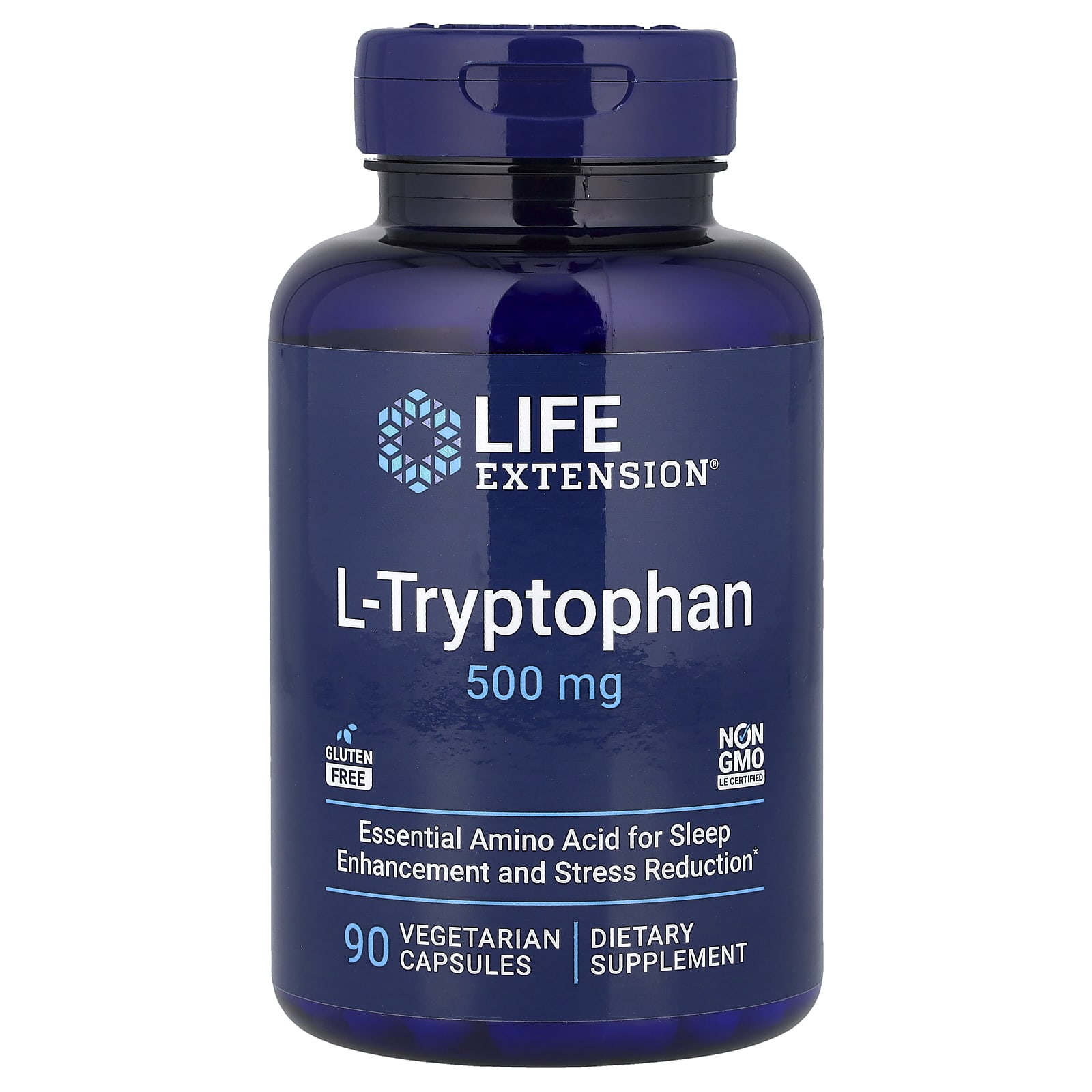 

L-Tryptophan, 500Mg, 90 Veggie Capsules