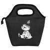 Moomi Lunch Tote Bag, Women's, Insulated and Thermal Lunch Bag, Walking Bag, Mini Bag, Black, Zippered, Shopping Bag, Small Bag, Cooler Bag, Lunch Bag