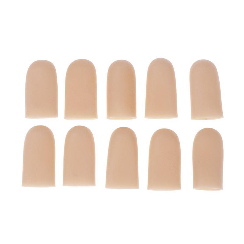10Pcs Cooking Kitchen Tools Silicone Gel Tube Hand Bandage Finger Protector Anti-cut Heat Resistant Finger Sleeves