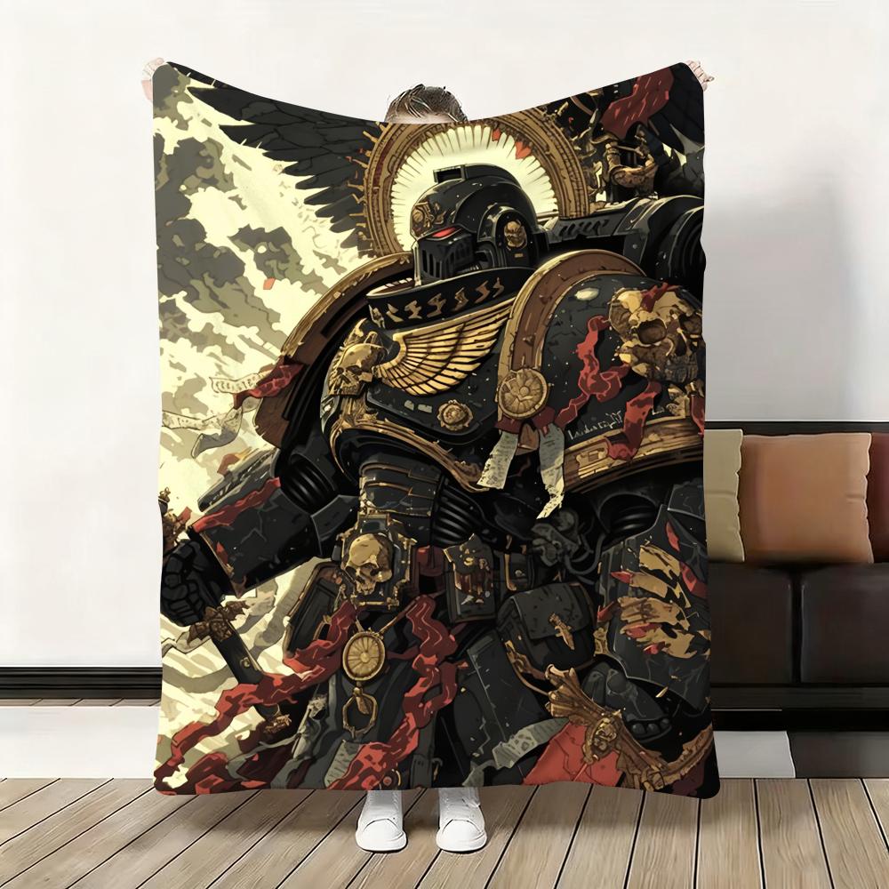Throw Flannel Fluffy Soft Blanket Warm Skin-Friendly Throw for Sofa Bed Office Nap Winter Game T-Total War W-WARHAMMER