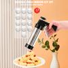 Cookie Press Maker Easy to Use 304 Stainless Steel Cookie Press with 13 Plates 8 Icing Tips Ergonomic Design Cookie Decorating Kit