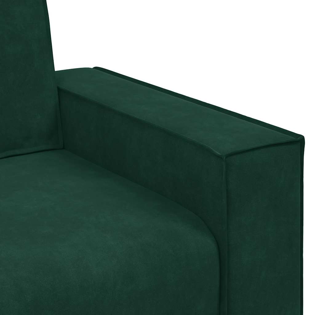2 Seater Sofa in Dark Green 180 x 78 x 84 cm Velvet