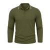 Men S Long Sleeve Vintage Plus Size Polo Shirt Jacquard Casual Top