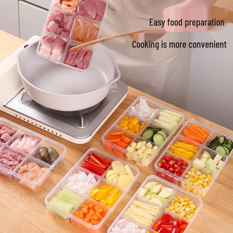Vacuum Sealed Fresh-Keeping Box for Refrigerator and Freezer Storage: Perfect for Kitchen, Fruit, Vegetables, and Meat.