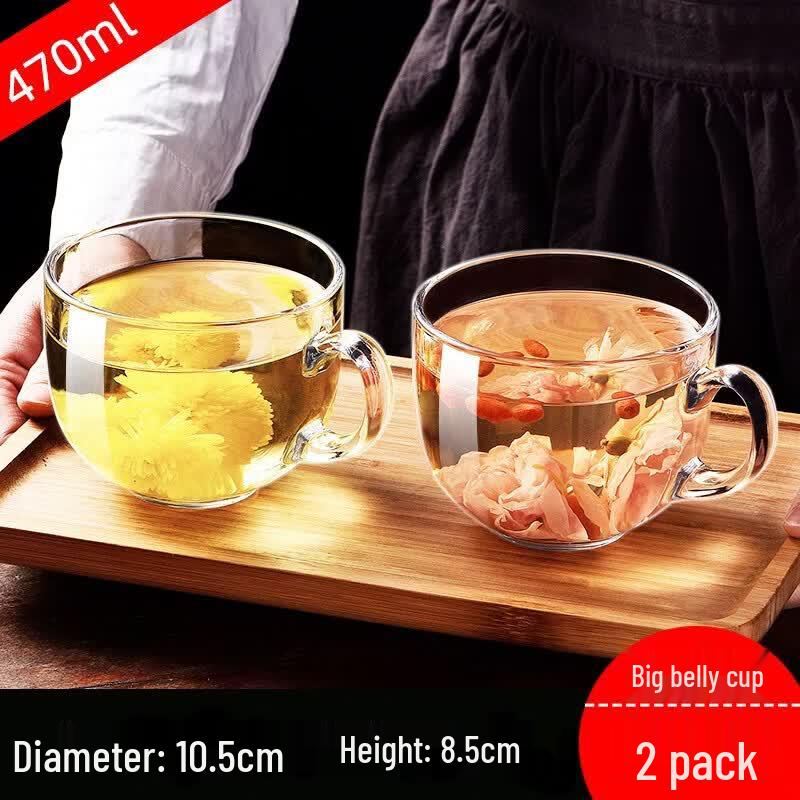 Heat-Resistant Tempered Glass Drinking Mug