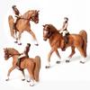 Chevaux jouets Équitation Cavalier Cheval Playset Animaux de la ferme Figurine d'action Figurines d'animaux Modèles en plastique Jouets pour enfants Cadeaux pour enfants