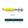 3 Pieces Luminous Squid Jig Hooks Freshwater Saltwater Fluorescent Lures 12cm Glow in The Dark