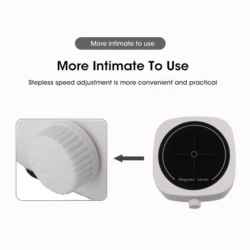 Magnetic Mixer Portable Mini Baby Formula Mixer Laboratory Mixer with Mixing Rod 2l 4000rpm Suitable for Laboratory Home Use