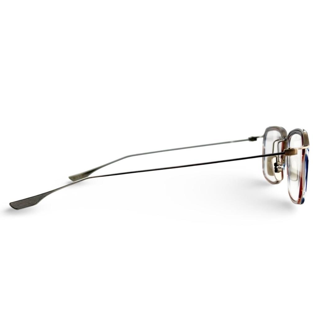 Excellent DITA Glasses SCHEMA-FIVE Square brown marble Women DTX423 Used