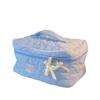 Kawaii Cloud Makeup Bag: Soft, Cute, Large-Capacity, Portable, 3D Storage for Dorms