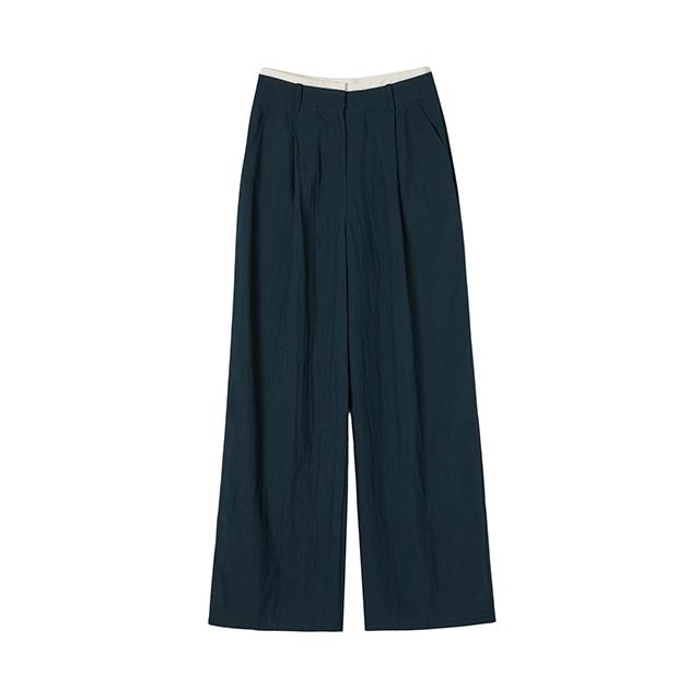 LAP Wide Pants With Contrast Waist Point Aq2Wp463