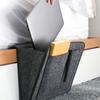 1Pc Felt Bedside Storage Bag Pouch Bed Desk Bag Sofa Remote Control Hanging Caddy Couch Storage Organizer Bed Holder Pockets
