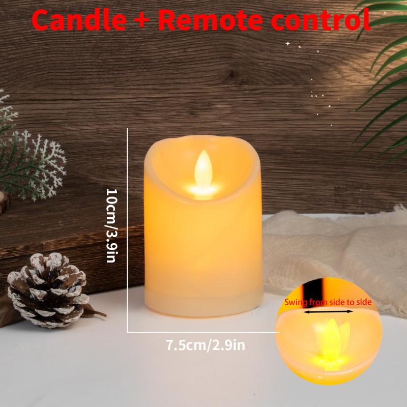 

Flickering Led Electronic Candle Light With Swaying Feature For Event Decoration Height 10cm