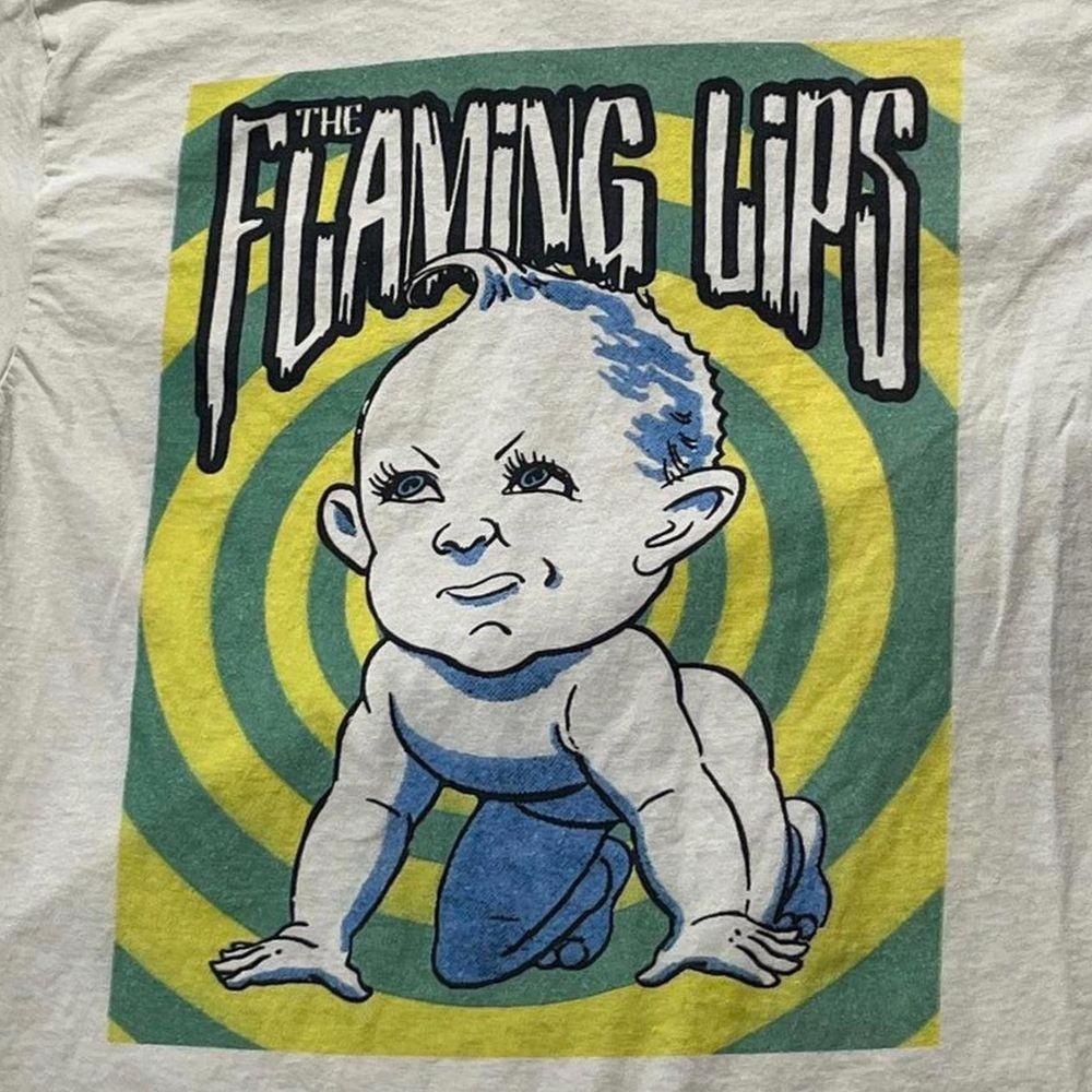 The Flaming Lips unisex retro white T-shirt QT4807 XXL