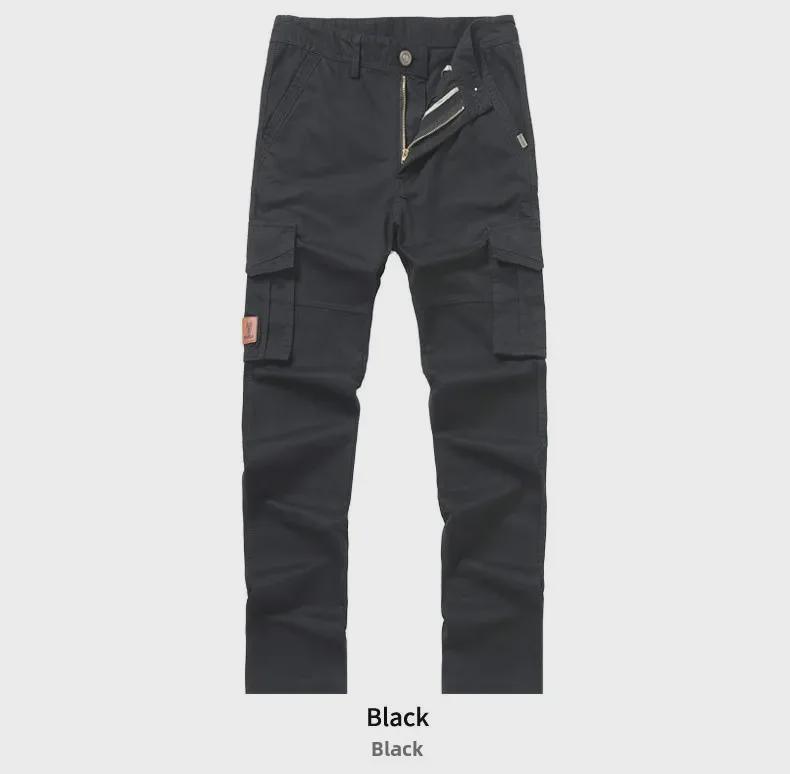 Men’s Pure Cotton Multi-Pocket Workwear Trousers - Spring/Autumn Style