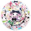 50 Cartoon Cinnamoroll Waterproof Stickers for Guitar, Notebook, Luggage, DIY.