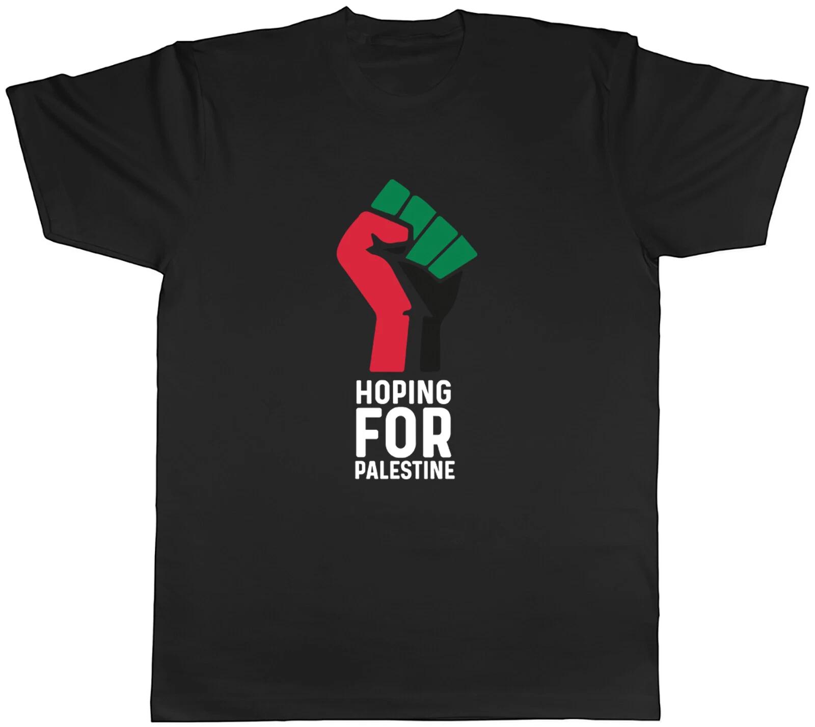 Hoping Palestine Mens T-Shirt First Hope Peace Tee Gift S