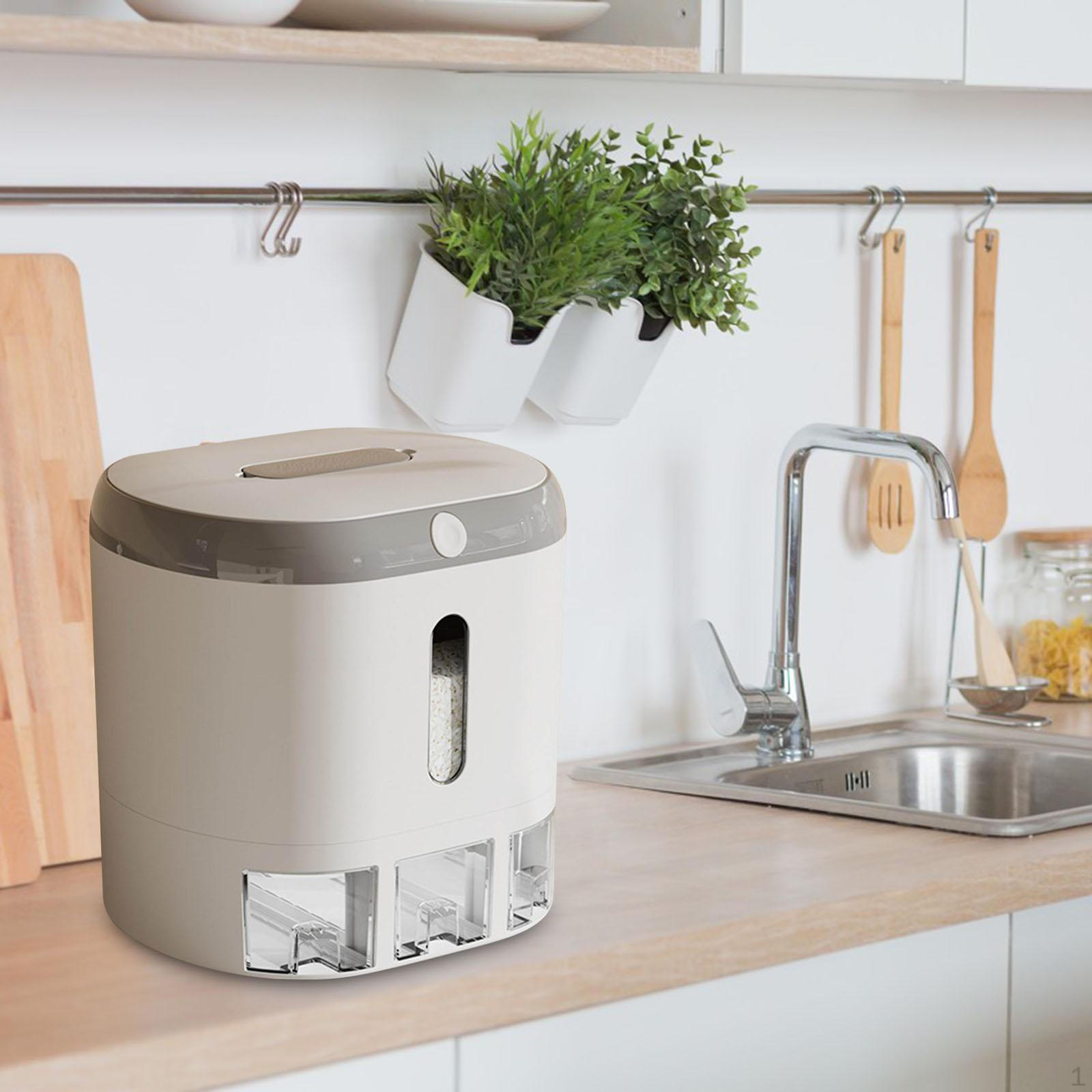 

Бытовое ведро для хранения риса, 13 кг, для кухни и дома A#White