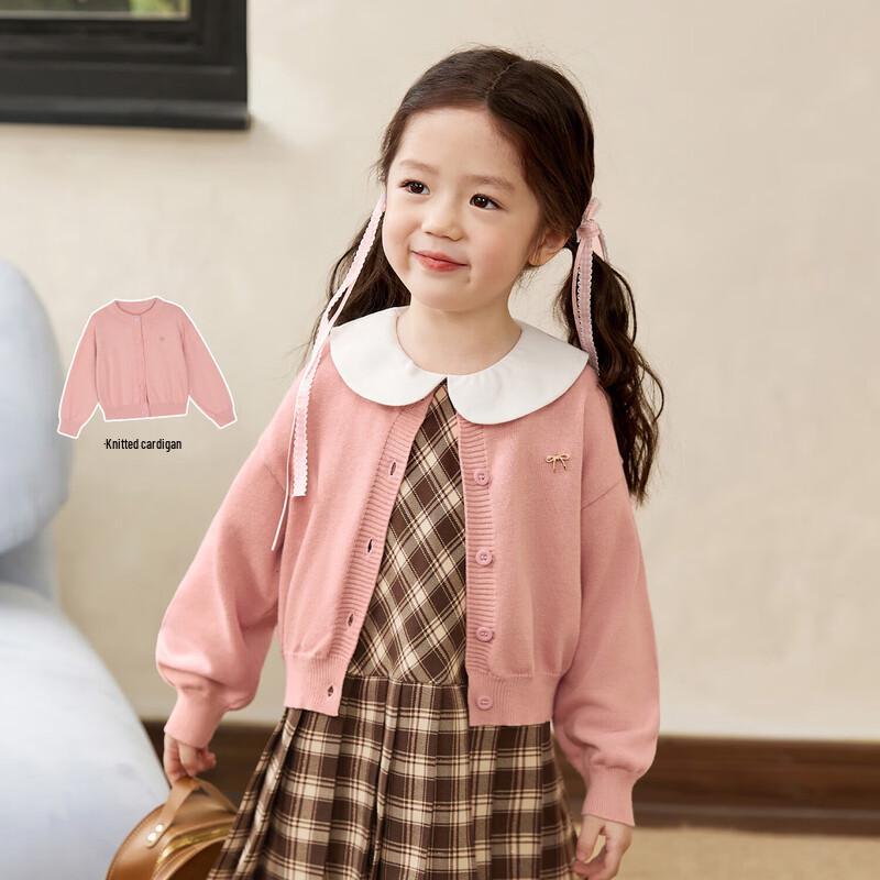 LUSON Okids Girls  Plaid Preppy Dress Set 100