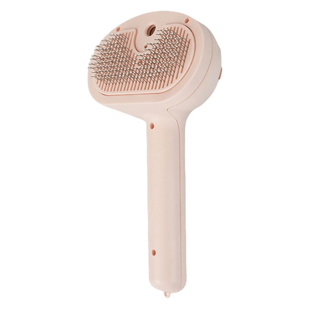 Cat Hair Brush with Release Button Cat Steamy Brush Rechargeable Massage Grooming Brush for Long and Short Hair Dogs and Cats