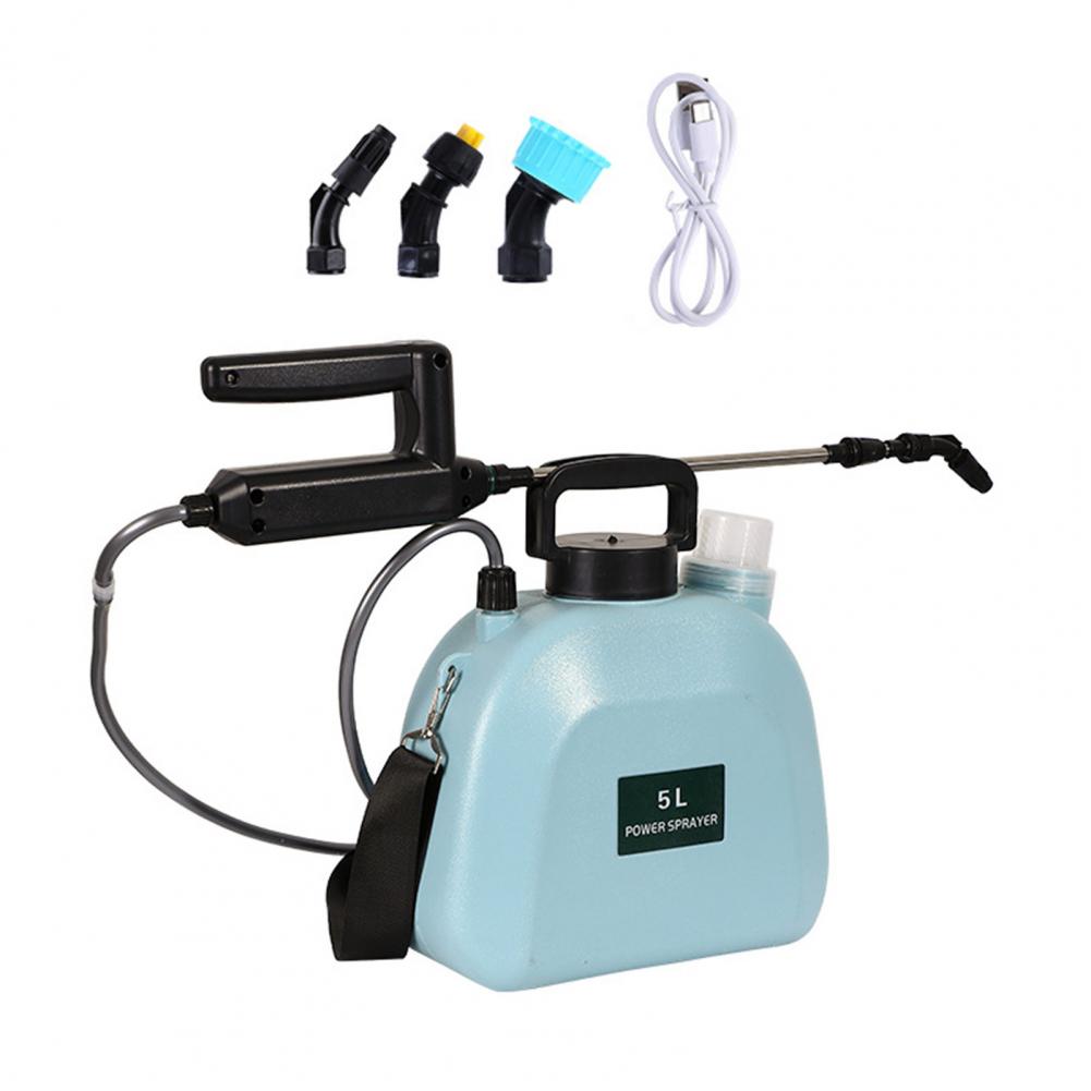 8l Sprühflasche 5l Gartensprühgerät Elektrisches Sprühgerät Set mit 3 Düsen zum Bewässern Düngen Unkrautvernichter Batterie für Rasen