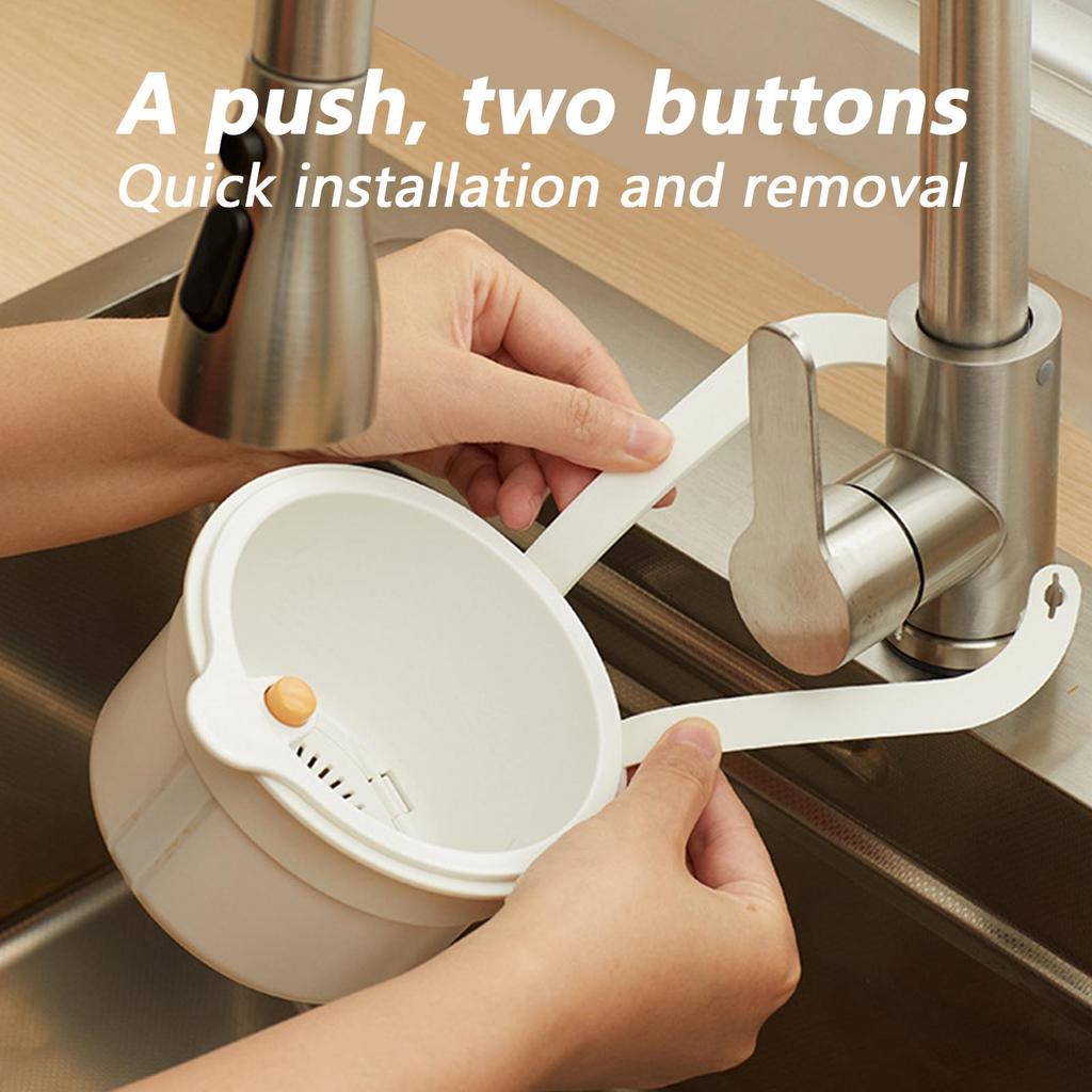 Detachable Hanging Sink Drain Basket Openable bottom Kitchen Garbage Filter Seafood Vegetable Fruit washing Quickly Drain Basket