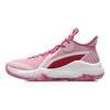 Li Ning Combat Low Anti-Slip Durable Mid-Top Basketball Shoes Men Sneakers Peach-Pink ABPR027-6