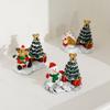 Christmas Resin Small House Micro Landscape Merry Christmas Decorations for Home Desktop Ornament New Year Party Kids Gifts