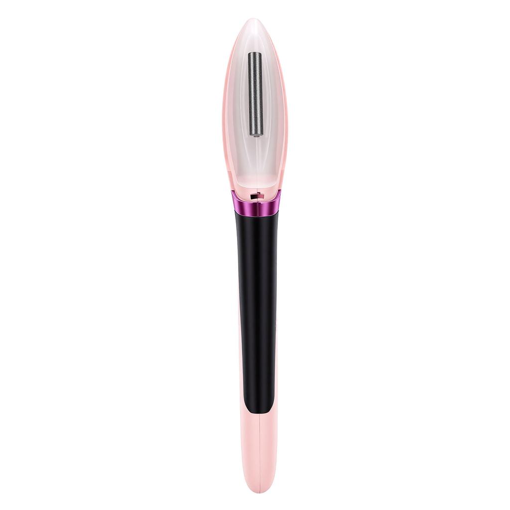 Facial Exfoliation Hair Removing Tool Rechargeable Face Exfoliating Hair Removal Tool with LED Light Pink