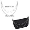 Hot Multi-layer Silver Metal Bag Chains Fashion DIY Shoulder Bag Chain Straps Replacement Women Jeans Chain With Lobster Buckle