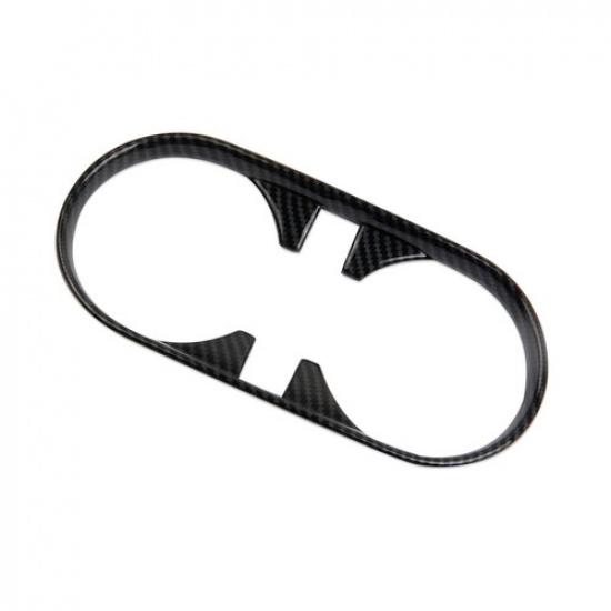 Carbon Fiber Front Console Water Cup Holder Trim Cover For Chevrolet Colorado23+